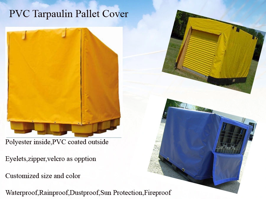 Fire Retardant 1000d PVC Coated Fabrics for Machinery Equipment Pallet Covers